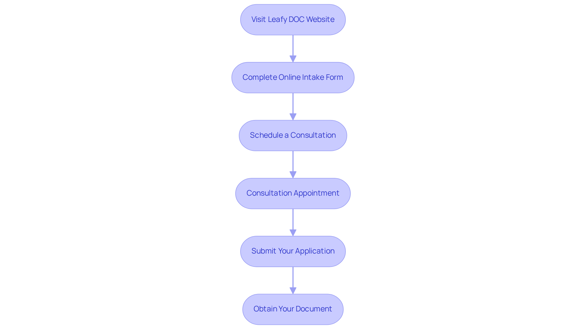 Each box represents a step in the application journey — follow the arrows to navigate through the process, starting from visiting the website to receiving your card. Each box represents a step in the application journey — follow the arrows to navigate through the process, starting from visiting the website to receiving your card.