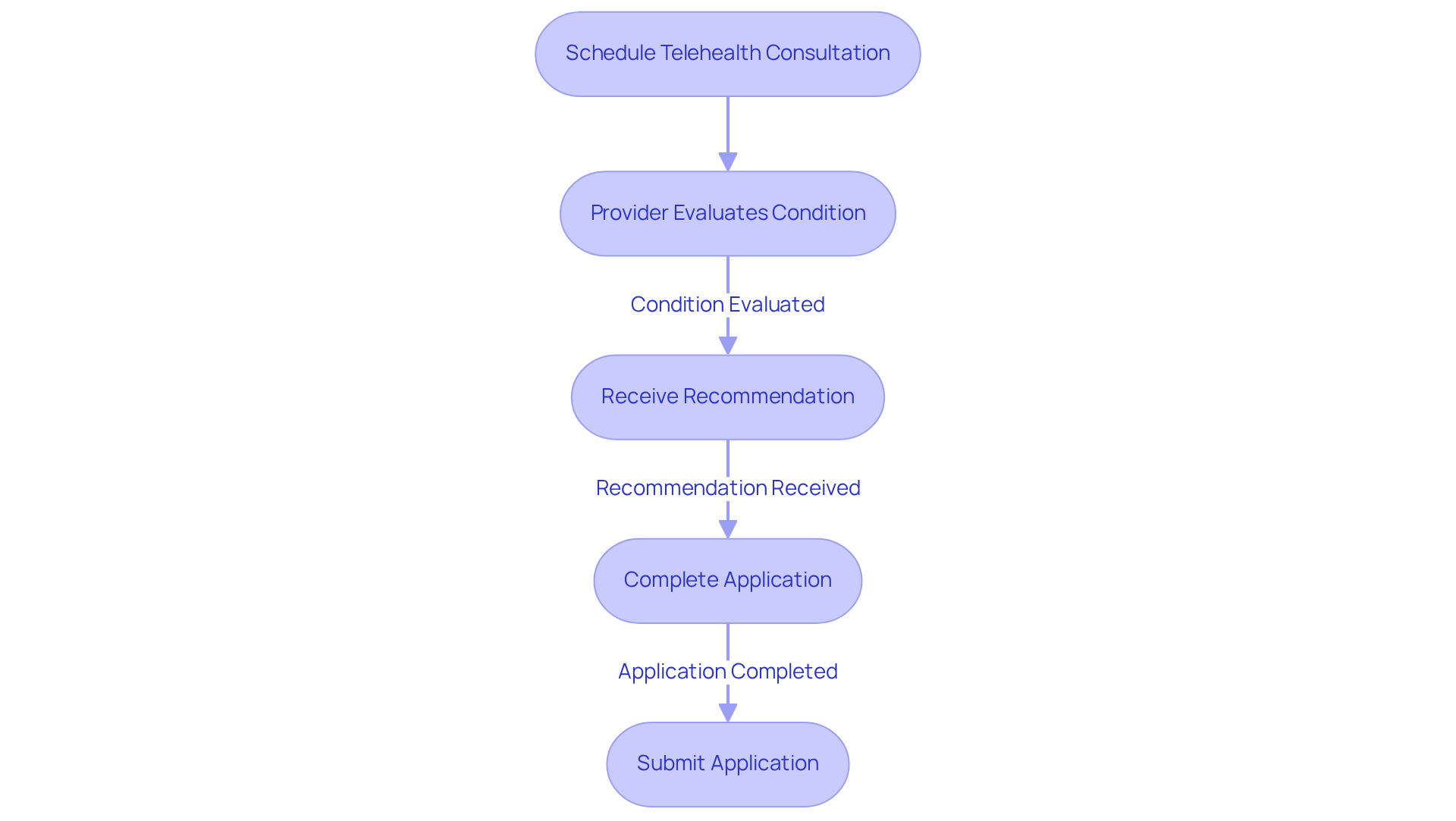 Follow the flow from scheduling your consultation to submitting your application. Each box represents a step you need to take, and the arrows show you how to move from one step to the next.