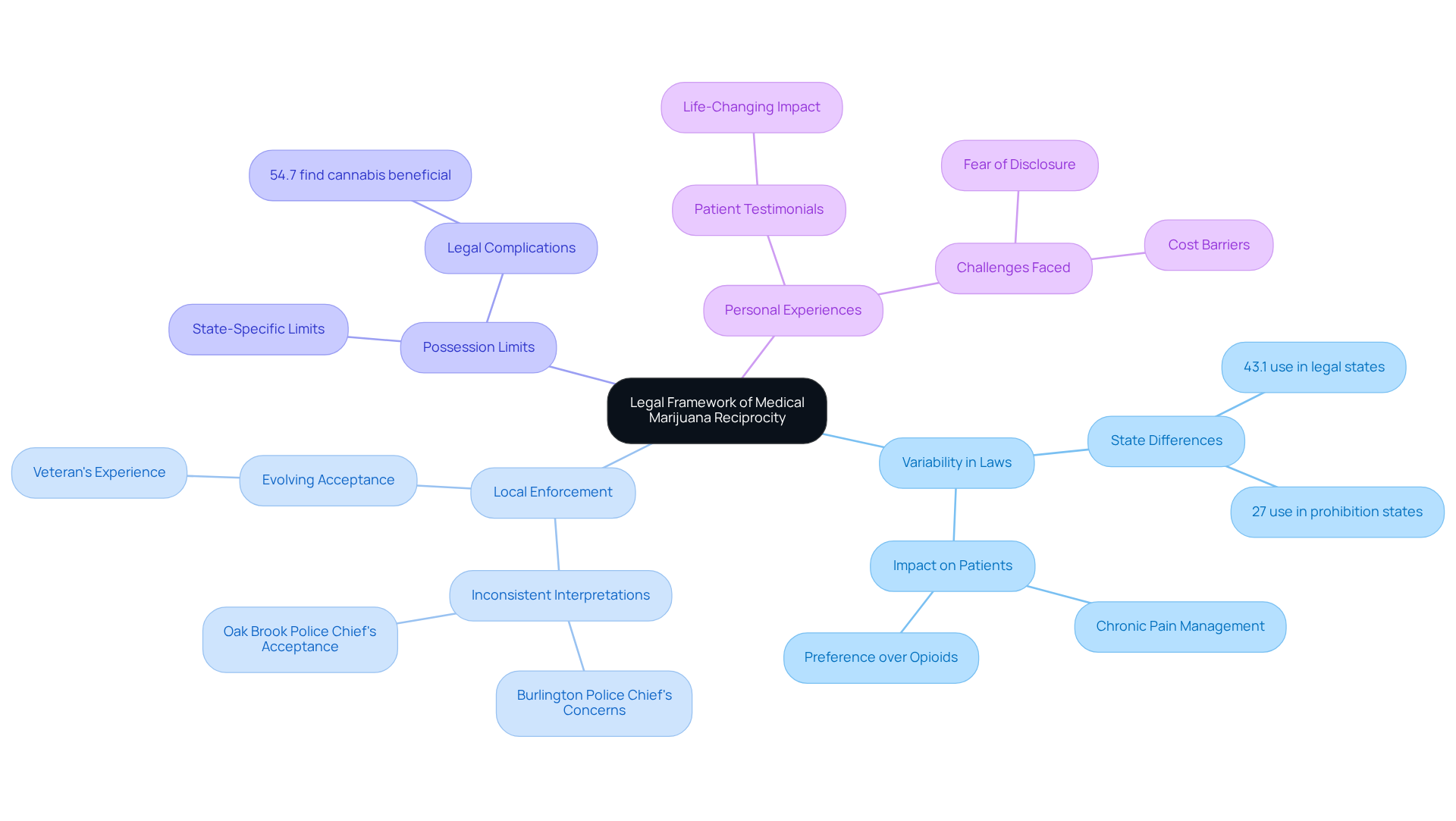 The central idea represents the overall legal framework, while branches show different aspects of the challenges individuals face. Each sub-branch provides more details, helping you understand the interconnected issues. The central idea represents the overall legal framework, while branches show different aspects of the challenges individuals face. Each sub-branch provides more details, helping you understand the interconnected issues.